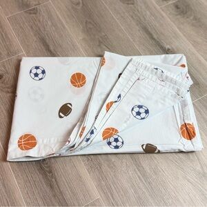 Jumping Beans Sports Print Flat Sheet - Full